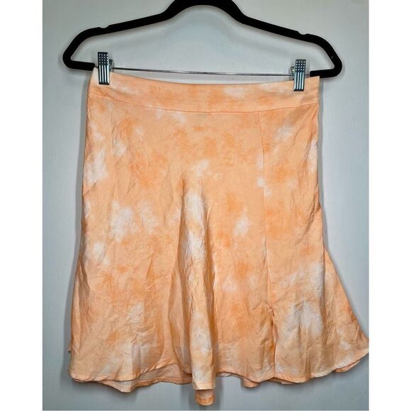 Free People Women's Martine Flirt Tie Dye Skirt in Peach Combo size 6 NWT - Picture 4 of 14